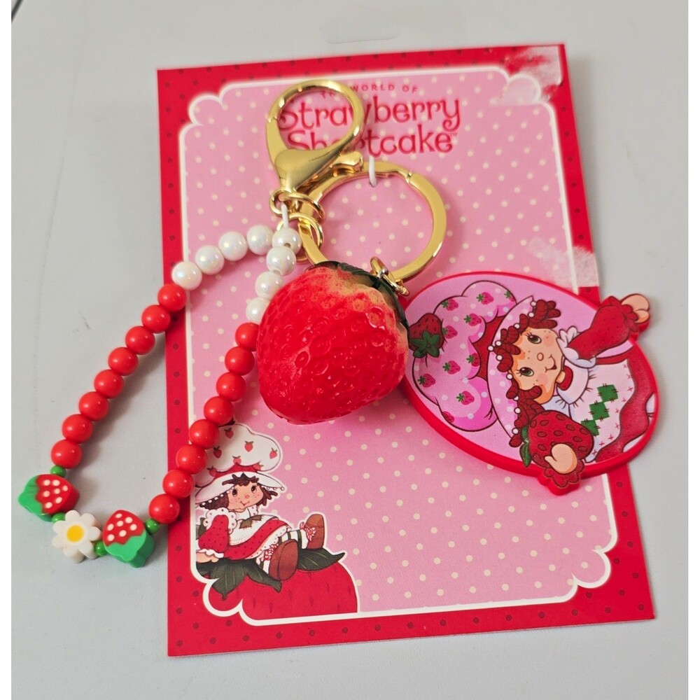 The World of Strawberry Shortcake Strawberry Charm Clip-On Keychain, 2025